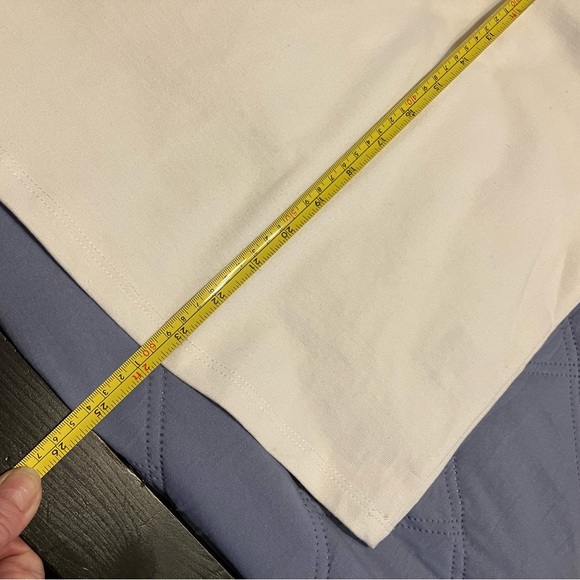 NWT $160 ACE NAYMAN long sleeve thick tee.Heavy weight tee. White & purple. Sz L - Picture 8 of 9